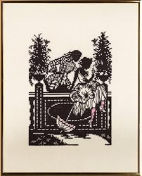 Eva Rosenstand Silhouette Courting Couple Counted Cross Stitch Kit #14-272