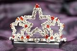 Beautiful Bridal Wedding Tiara Crown With Red Crystal Star Party Acessories DH15722c