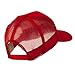 6 Panel Mesh American Flag White Patch Cap - Red W38S61E
