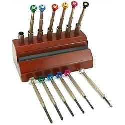 20 Watchmaker Screwdrivers Sharpening Stand Repair Tool