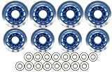 INDOOR Roller Hockey Wheels HILO 72/80 ABEC 9 BEARINGS
