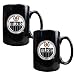Edmonton Oilers NHL 2pc Black Ceramic Mug Set - Primary Logo by Great American Products