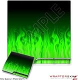 Sony PS3 Slim Skin - Fire Green