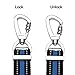 ITERY Dog Leash, Reflective Nylon Dog Training Leash with Padded Handle, Adjustable Length 3.4-5.8 Feet (Blue)
