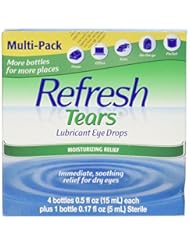 From Amazon.com. Click for details:
 Health and Beauty: Refresh Tears? Lubricant Eye Drops Four Bottles, 15ml Each and One 5ml Bottle - Refresh Tears Health and Beauty: Refresh Tears? Lubricant Eye Drops Four Bottles, 15ml Each and One 5ml Bottle - Refresh Tears