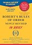 Robert's Rules of Order: In Brief, Updated to Accord With the Eleventh Edition of the Complete Manual