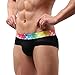 YiZYiF Men's Comfy Underwear Breathe Shorts Briefs Soft Underpants Black Large