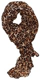 LibbySue-Animal Print Crinkle Leopard Scarf
