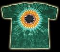 Sunflower Tie Dye T-shirt Size: S - Hand Dyed Two-sided 100% Cotton