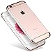iPhone 6s case, Mothca 3 in 1 Crystal Clear Plating Frame Hard Case Shockproof and 360 Degree Full Body Protective with Premium Tempered Glass Screen Protector, Accessory Kit for iPhone 6s (Gold)