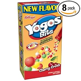 Yogos Bits Cherry Crush, 6-Count Packets (Pack of 8)