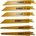 DEWALT DW4856 6-Piece Metal/Woodcutting Reciprocating Saw Blade Set