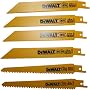 DEWALT DW4856 6-Piece Metal/Woodcutting Reciprocating Saw Blade Set