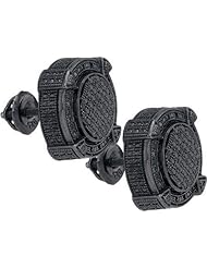 0.21CTW-DIA MICRO-PAVE EARRINGS