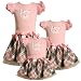 Bonnie Jean Girls 2T-6X PINK GRAY PLAID Kitten Kitty Cat DROP WAIST Special Occasion Party Dress