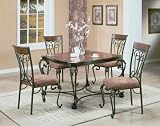 5-pc Dinette Set, Wood Veneer & Light Oak Finish