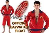 LIFE GUARD COSTUME WITH RED BAYWATCH FLOAT, SURFER BEACH RESCUE MENS FANCY DR...