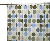 Famous Home Fashions Polyester Shower Curtain, Dots