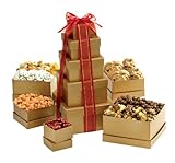 Broadway Basketeers Gift Tower of Sweets for Valentine's Day