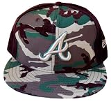 MLB Atlanta Braves New Era 59Fifty Camo Sparkle Fitted Hat, 7 5/8