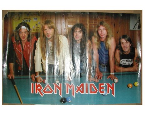 Iron Maiden Poster Great Early Band Shot