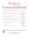 Magazines: Review of Economics & Statistics