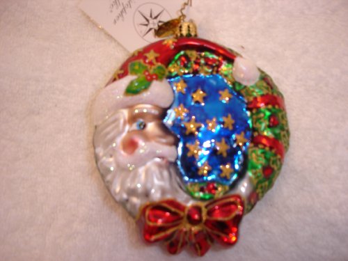 Christopher Radko Christmas Ornament Crescent Dreamer Santa