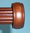 End Cap Finial in Coffee for a 1-3/8" dowel rod - 2/pack [CAPITOL CITY LUMBER]
