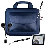 Apple Ipad Tablet ( 3G , wifi , WiFi + 3G ) Hard Nylon Cube with Pocket Carrying Case for ipad ( iPad Accessories Only ) + Includes a 4-inch eBigValue (TM) Determination Hand Strap + Anti-Glare Screen Protector for iPad Tablet ( All Models ) + Premium Quality Metal Stylus Styli for Apple iPad + Fashion Earbud Headset Headphones 3.5mm In-Ear Stereo ( Black )