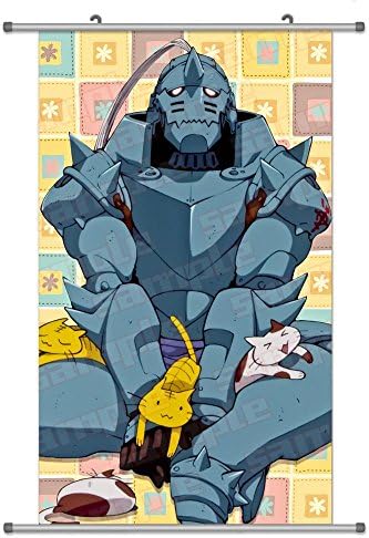 A Wide Variety of Fullmetal Alchemist Anime Characters Wall Scroll Hanging Decor (Alphonse Elric 1)