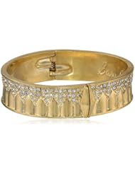 Sam Edelman Med Pave Hinged Bangle Bracelet, 2.38"