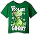 C-Life Group Toddler Boys 2-4t Short Sleeve 'is It Too Late to Be Good' Holiday Shirt