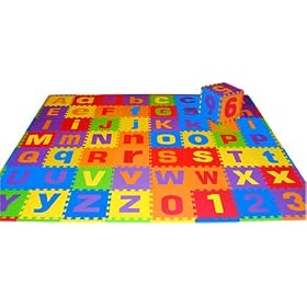 Uppercase and Lowercase 72 Sq. Ft. 'We Sell Mats' Alphabet and Number Floor Puzzle-Each Tile... by We Sell Mats