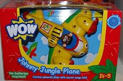 Wow Toys Johnny Jungle Plane No Batteries Required