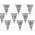 100 Ft Black White Checkered Flags Banner Pennant Car Racing Kid's Toy