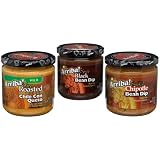 Arriba Bean and Queso Dip Party Pack Spicy Black Bean Smoked Chipotle and Mild Chile Con... by 