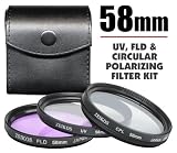 Zeikos ZE-FLK58 58mm Multi-Coated 3 Piece Filter Kit (UV-CPL-FLD)
