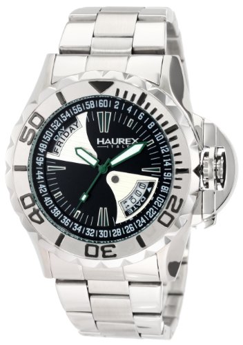 Haurex Italy Herren-Armbanduhr XL Black Sea Analog Edelstahl 7D365UNV Preisvergleich
