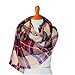 X-large Lightweight Plaid Shawl Wrap Blanket Scarf Throw (Beige)