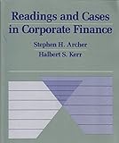 Readings and cases in corporate finance
