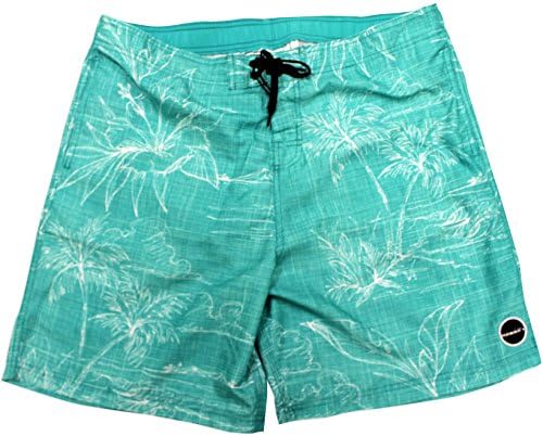 Maui Clothing Men's Costa Flower Print Boardshort (X-Large, Mint)