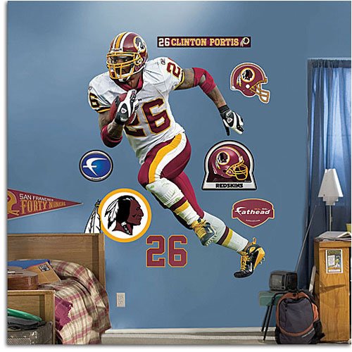 Redskins - Fathead NFL Players - Portis, Clinton