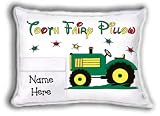 Tooth Fairy Pillow (self-contained pillow) Tractor - Green