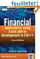 Financial Applications Using Excel Add-in Development in C/C++