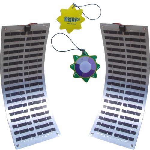 HQRP 30W (15W + 15W) Flexible Solar Panel 30 Watt Power 12V Monocrystalline PV Module 12 Volt DC Battery Charger w/ 4 Stainless Grommets for RV Marine Yacht Boat Car + HQRP UV Chain / UV Radiation Health Tester HQRP 30W (15W + 15W) Flexible Solar Panel 30 Watt Power 12V Monocrystalline PV Module 12 Volt DC Battery Charger w/ 4 Stainless Grommets for RV Marine Yacht Boat Car + HQRP UV Chain / UV Radiation Health Tester