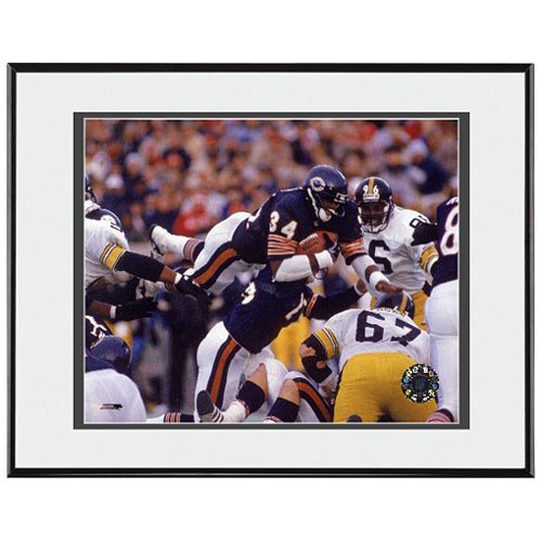 Photo File Chicago Bears Walter Payton Airbound Framed Photo