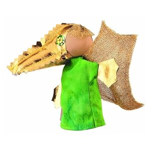 Golden Dragon Finger Puppet by Kathe Kruse