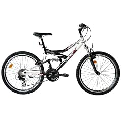 24" KCP JUGENDFAHRRAD KINDERFAHRRAD MOUNTAINBIKE PUMA FSF 21 Gang SHIMANO schwarz weiss - 61,0 cm (24 Zoll)