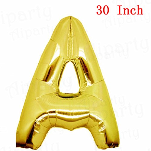 aiParty 30 inch Gold letters 