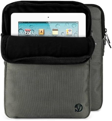 VanGoddy Hydei Sleeve Modern Padded Bag Pack Cover w/ Shoulder Strap fits Amazon Kindle Fire HDX / HD 8.9" Smart Prime Tablet STEEL GREY